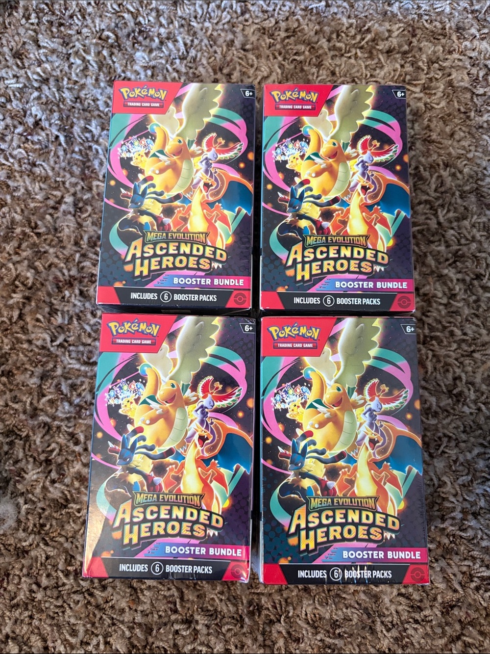 Pokemon Mega Evolution ASCENDED HEROES BOOSTER BUNDLE BOX LOT of 4 Sealed
